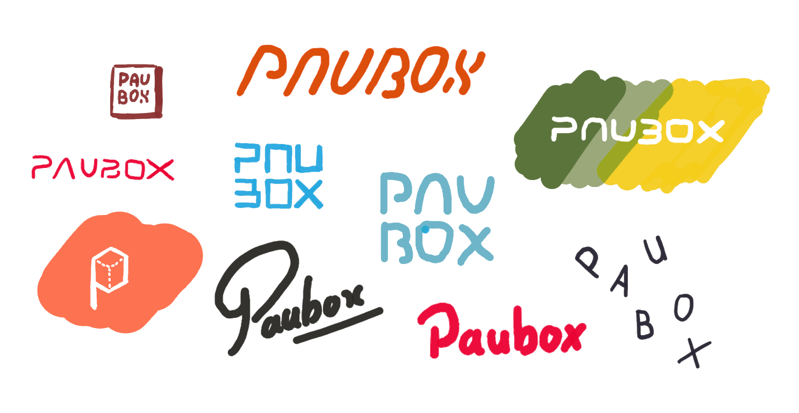Paubox Logo Sketches